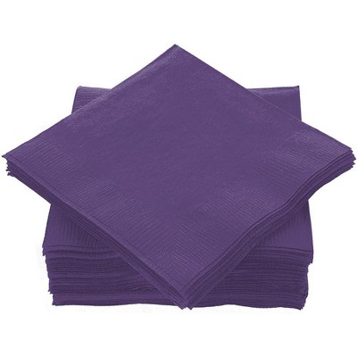 SparkSettings Lunch Napkins, 7” x 7” 2 Ply Paper Napkins, Pack of 50