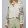 Women's Floral Contrast Top - POL - 4 of 4