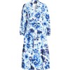Lands' End Women's Cotton Blend Bracelet Sleeve Midi Shirt Dress - 3 of 4