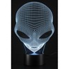 3D Illusion Grow LED Alien Shapes Lamp 7 Colors USB Power - 3 of 4