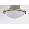 Nuvo Lighting Lafayette 1 - Light Flush Mount in  Matte Gray - 2 of 4