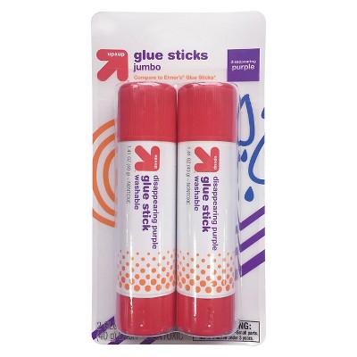 Photo 1 of 2ct Jumbo Glue Sticks Disappearing Purple - up  up Qty 24