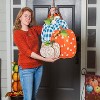 Evergreen Patterned Pumpkin Trio Door Decor - 3 of 3