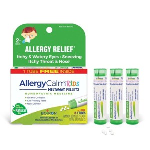 AllergyCalm Kids by Boiron Homeopathic Medicine For Allergy Relief  -  3 Tubes Box - 1 of 4