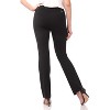 Rekucci Women's All Season Knit Secret Figure Bootcut Pants – Pull-On Comfort with Tummy Control - Black, 10 Tall - 3 of 4