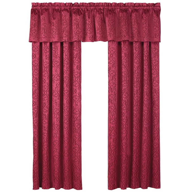 Collections Etc Scroll Insulated Sheen Curtain Panel, Single Panel,, 1 of 5