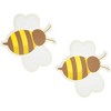 Sparkle and Bash 7 Piece Set Bee Baby Shower Decor, Gender Reveal Yard Signs with Stakes Party Supplies - 4 of 4