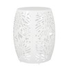 PAGED Modern Round Outdoor Side Table,13.25 inch Iron Patio End Tables for Backyard,Pool, Indoor Companion,Durable and Stable - 4 of 4