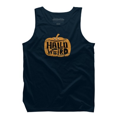 Men's Design By Humans Halloween Halloweird By Spindriftdesigns Tank Top