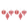 Melrose Striped Glass Ornament (Set of 6) - image 3 of 4