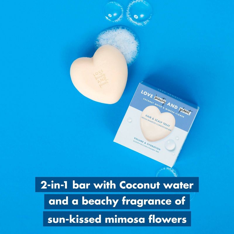 Love Beauty and Planet Coconut Water Shampoo + Conditioner Bar - 4 oz, 6 of 10