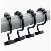Home Mart Goods 12 Piece Set - Matte Black Button Heavy Duty Shower Curtain Hooks Rings Rustproof Metal - 2 of 4
