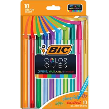 BIC Intensity Fineliner Marker Pen, Medium Point (1.0mm), Assorted Colors,  10-Ct