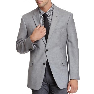 Adam Baker Men's 520215/8-100% Wool Ultra Slim Fit Sport Coat - Solid Navy - 46L - 1 of 1