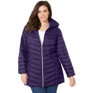 Catherines Packable Puffer Coat - 1 of 4
