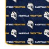 NHL Nashville Predators Repeat Logo Wordmark Ultra Soft Blanket - 2 of 3