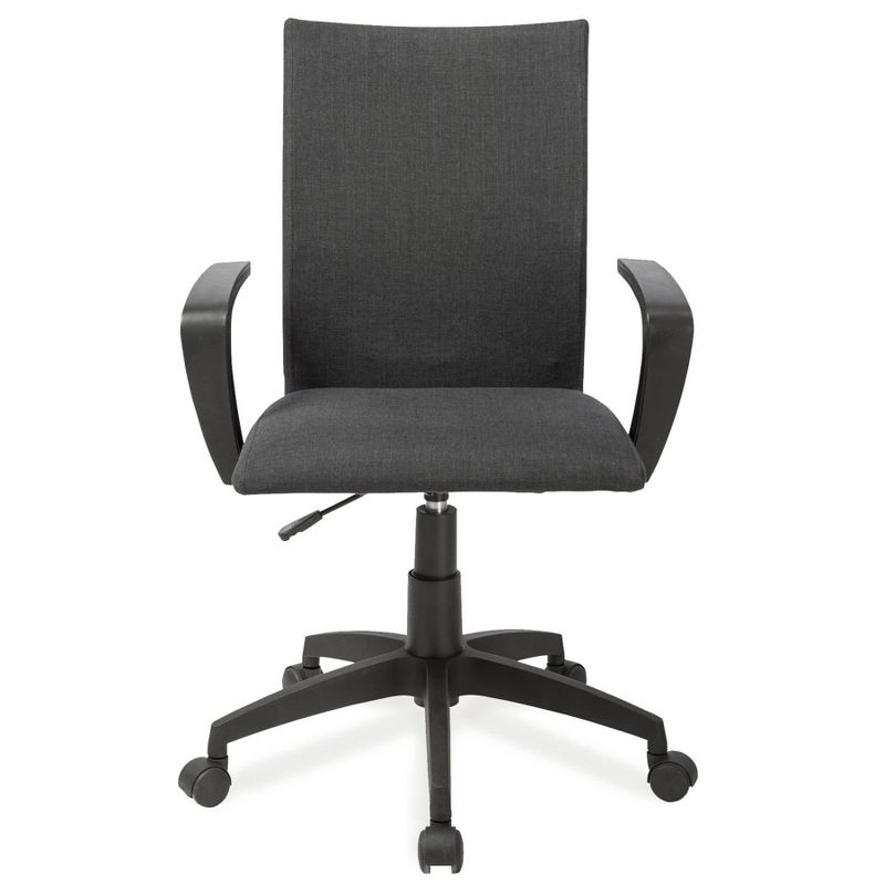 Linen Apostrophe Office Chair Black - Leick Home, 3 of 7