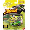 1971 AMC Gremlin Lime Green Metallic with Yellow Flames and Interior 1/64 Diecast Model Cars by Johnny Lightning - 3 of 3