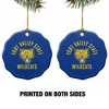 Fort Valley State University Wildcats Logo Porcelain Scalloped Holiday Christmas Tree Ornament - 2 of 4