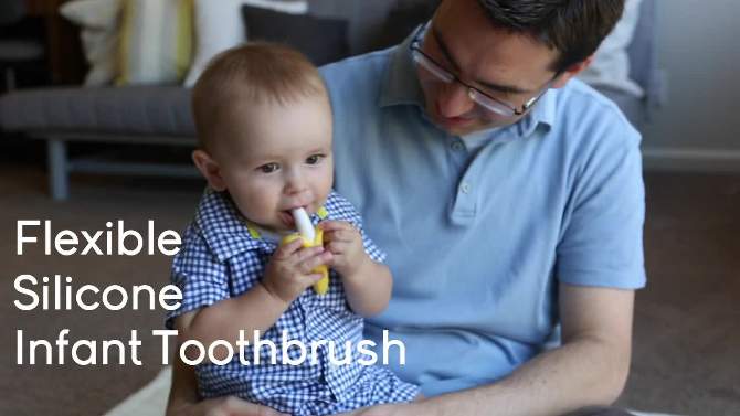 Baby Banana Infant Teething Toothbrush, 2 of 12, play video