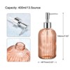 Unique Bargains Durable Glass Soap Dispenser with Silver Pump for Bathroom - 2 of 4