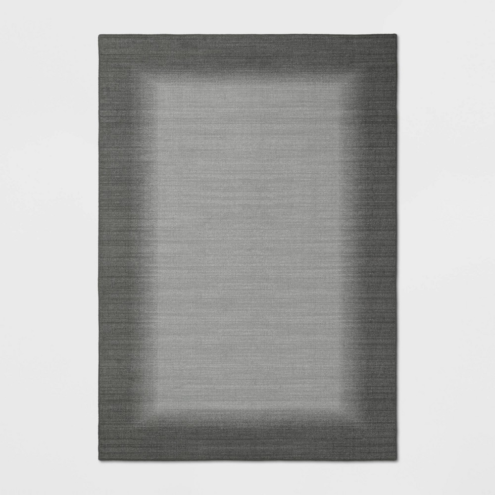 7'x10' Good Fashion Border Rug Gray - Room Essentials™