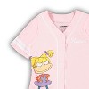 Ladies Nickelodeon 90's Fashion Shirt - Rugrats, Angelica and Chuckie Mesh Baseball Jersey (Light Pink, X-Large) - 4 of 4