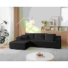 VASIP "104" Modern Cloud Sectional Sofa with L-Shape Chaise - Deep Seat, Soft Chenille Fabric, No Assembly, Space-Saving Living Room Couch - 2 of 4