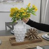 AuldHome Design Old-Fashioned White Hobnail Vase; Vintage Farmhouse Decor for Home, Office, Events - 4 of 4