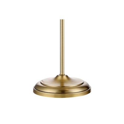 Adjustable Brass Pharmacy Floor Lamp with LED Light