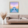 Stupell Industries Blue Boat Shed Sunrise Floating Frame Canvas Art - 3 of 4