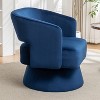 NicBex Velvet Fabric Swivel Accent Chair,Upholstered Swivel Arm Chairs with Shoulder-Blade-High Backrest,Accent Chairs for Living Room - 4 of 4