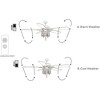 Warehouse Of Tiffany Wyllow DeBase 52" 5-Blade Chrome Lighted Fan Two-Color Blades Reversible with Remote Control - 3 of 3