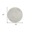 Beige Tan And Ivory Floral Washable Indoor Outdoor Area Rug - 3 of 4