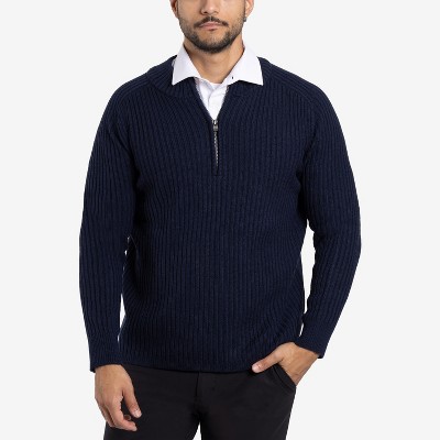 X RAY Men's Quarter-Zip Pullover Sweater