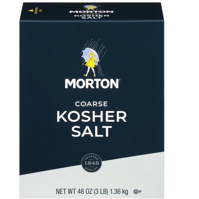 Morton Salt Kosher Salt, 3 Lb, 2 Pk