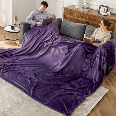 Bedsure GentleSoft Oversized King Big Blanket 120"x120" - Extra Large Soft Blankets for Bed, Sofa, Couch, Travel, Camping, Party, Giant Huge Throws