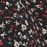 black-red floral