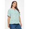 WEST K Women's Luciana Ruffle Sleeve Tie Neck Blouse - 2 of 4