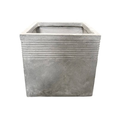 BURGUNDY Indoor/Outdoor Use x2 CrazyGadget® Metallic Design Square Planter Pot 