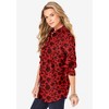 Roaman's Women's Plus Size Long Sleeve Kate Big Shirt - 4 of 4