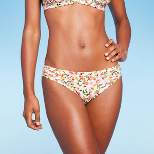 Women's Shirred Side Hipster Bikini Bottom - Shade & Shore™ Multi Floral Print