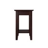 AFI Furnishings Mission Chair Side Table Set of 2 with Charger ES - 4 of 4