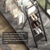 Topteng Foldable Clothes Drying Rack with 4-Step Ladder, Aluminum Frame, Easy Assembly, Indoor Outdoor Use - 3 of 4