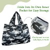 Wrapables Large Foldable Tote Nylon Reusable Grocery Bags - 3 of 4
