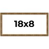 PosterPalooza | Panoramic Textured Gold Picture Frame - UV Acrylic, Foam Board Backing, Hanging Hardware - 3 of 4