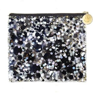 Packed Party Spirit Squad Confetti Everything Pouch, Makeup Bag, Travel Bag,Cosmetic Bag for Women (Blackout) - 1 of 2
