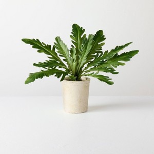 9" XS Green Leaf Artificial Plant - Hearth & Hand™ with Magnolia - 1 of 3