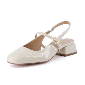 CUSHIONAIRE Women's Gogo Round Toe Mary Jane Dress Shoe +Memory Foam, Wide Widths Available - 1 of 4