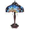Chloe Lighting Julia Tiffany-style 2 Light Dragonfly Table Lamp 17" Shade - 2 of 2